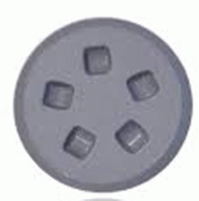Inspection plates Round - Grey - 110x160 mm - Small - SP2512 - Cansb